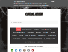 Tablet Screenshot of canaldelmisterio.com